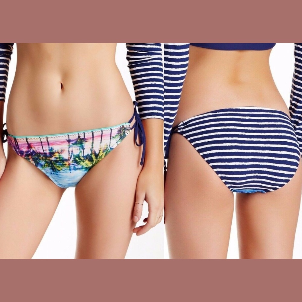 NWT Sperry 'Scenic' Reflect Side Tie Bikini Bottom [SZ‎ XS ]